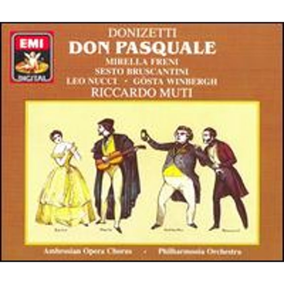 Pre-Owned Donizetti: Don Pasquale (CD 0077774706827) by Gsta Winbergh (tenor), Guido Fabbris (baritone), Leo Nucci (baritone), Mirella Freni (soprano), Sesto Bruscantini (bass);...