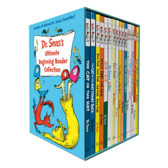 Pre-Owned Dr. Seuss's Ultimate Beginning Reader Boxed Set Collection: Includes 16 Beginner Books and Bright & Early Books