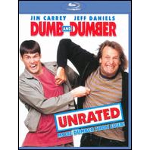 Pre-Owned Dumb and Dumber Blu-ray Comedy Movie Starring Jim Carrey and Jeff Daniels