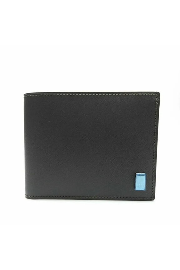 Pre-Owned Dunhill DUNHILL Bifold Wallet Leather Dark Brown Men's MENS (Like New)