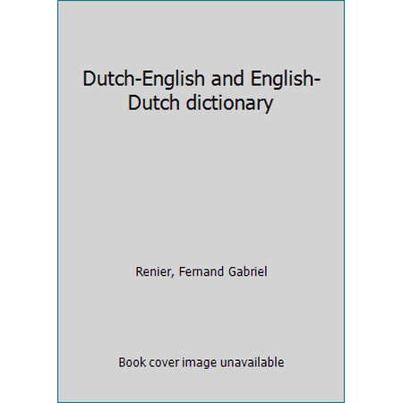 Dutch-English and English-Dutch dictionary, Used [Paperback]