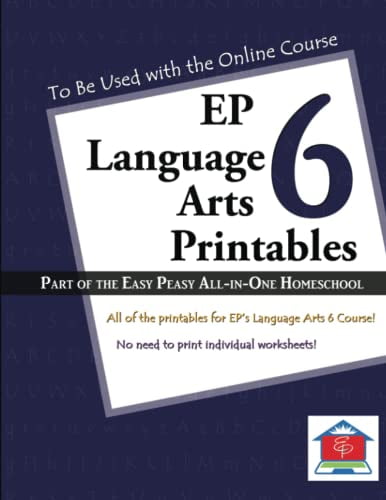 Pre-Owned EP Language Arts 6 Printables: Part of the Easy Peasy All-in ...