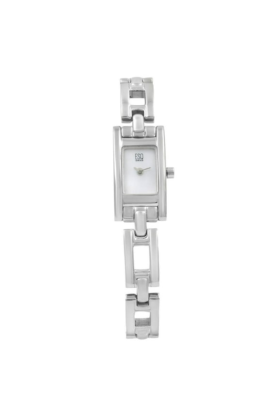 Pre-Owned ESQ Flair Steel Case White MOP Dial Mineral Crystal Ladies Watch 7100872 (Good)