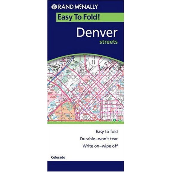 Pre-Owned Easy Finder Map Denver Co (Rand McNally Easyfinder), 9780528856013, 0528856014, Paperback, Fol Map edition