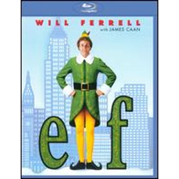 Pre-Owned Elf, Directed by Jon Favreau, Starring Will Ferrell, Blu-ray Comedy Film, English