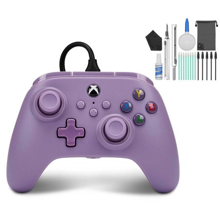 Enhanced Wired Controller for Xbox Series X|S - Lilac, portable, compact, gamepad, video game, gaming controller BOLT AXTION Bundle