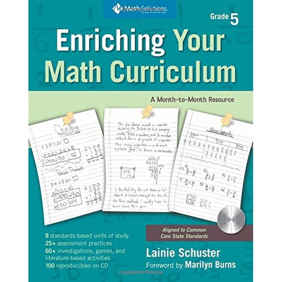 Pre-Owned Pre-Owned Enriching Your Math Curriculum, Grade 5: Fifth-Grade Math: A Month-To-Month Guide (Includes Book and CD) Paperback