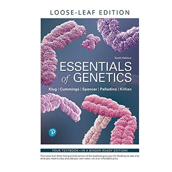Pre-Owned Essentials of Genetics (Masteringgenetics), 9780135209882, 0135209889, Paperback, 10 edition
