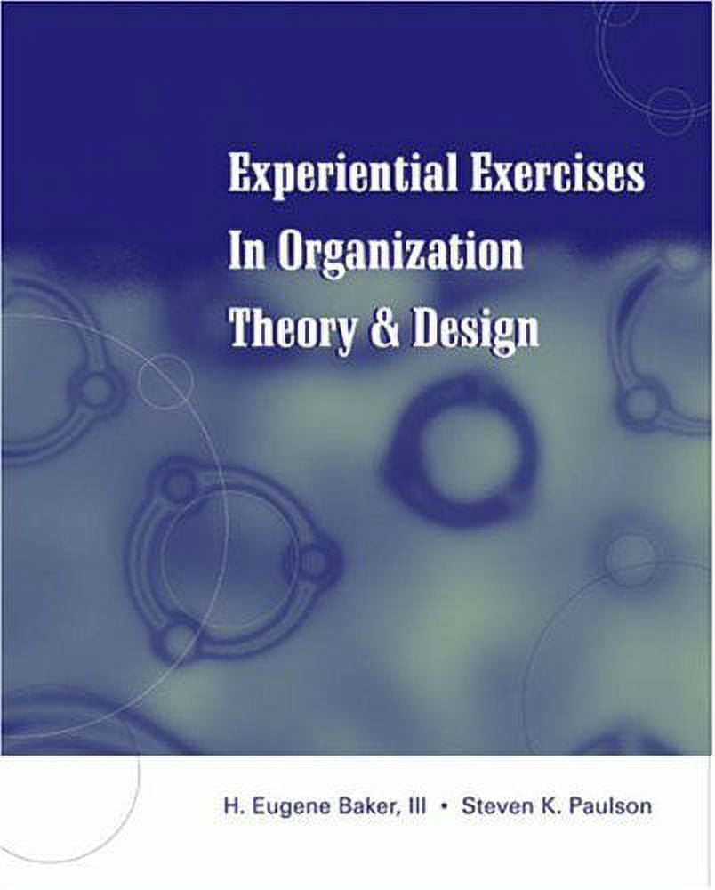 Organization　Pre-Owned　Paperback　and　Theory　Experiential　in　Exercises　Design