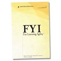 Pre-Owned FYI for Learning Agility (Paperback) 1933578211 9781933578217