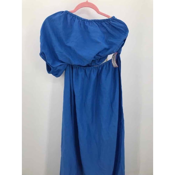 Pre-Owned Farm Rio Blue Size XS Maxi Short Sleeve Dress