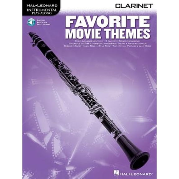 Pre-Owned Favorite Movie Themes: Clarinet Play-Along (Paperback 9780793577880) by Hal Leonard Corp (Creator)