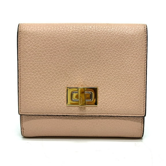 Pre-Owned Fendi 8M0438 Wallet Folded wallet pink (Good)