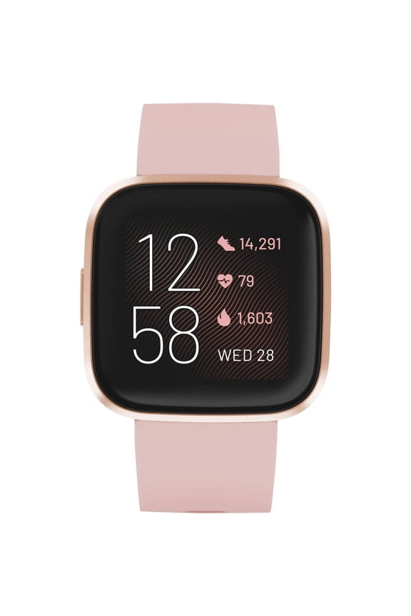 Pre-Owned Fitbit Versa 2 Health & Fitness Smartwatch - Copper Rose (Good)
