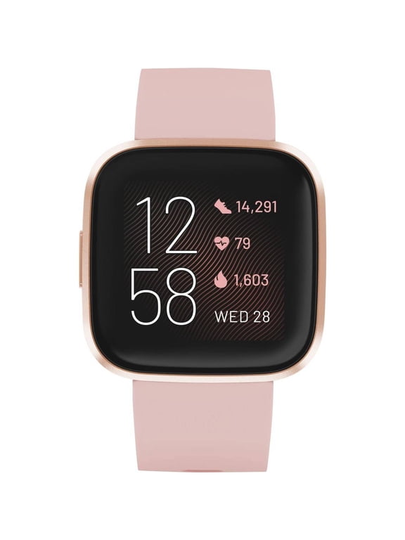 Restored Fitbit Versa 2 Health & Fitness Smartwatch - Copper Rose (Refurbished)