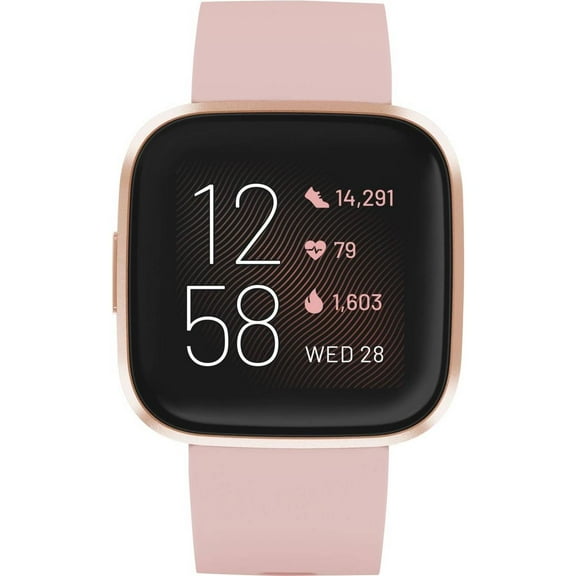 Restored Fitbit Versa 2 Health & Fitness Smartwatch - Copper Rose (Refurbished)