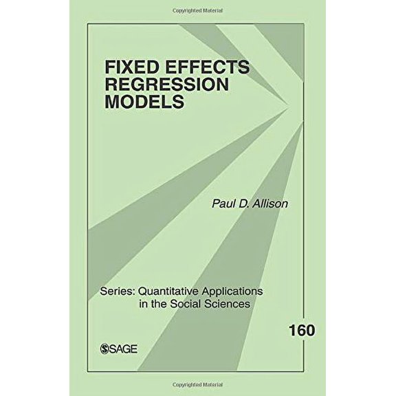 Pre-Owned Fixed Effects Regression Models (Quantitative Applications in the Social Sciences), 9780761924975, 0761924973, Paperback, 1 edition