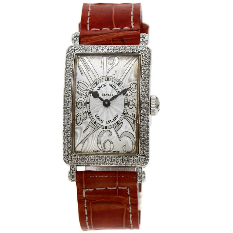 Pre Owned Franck Muller Long Island Quartz White Gold 18K