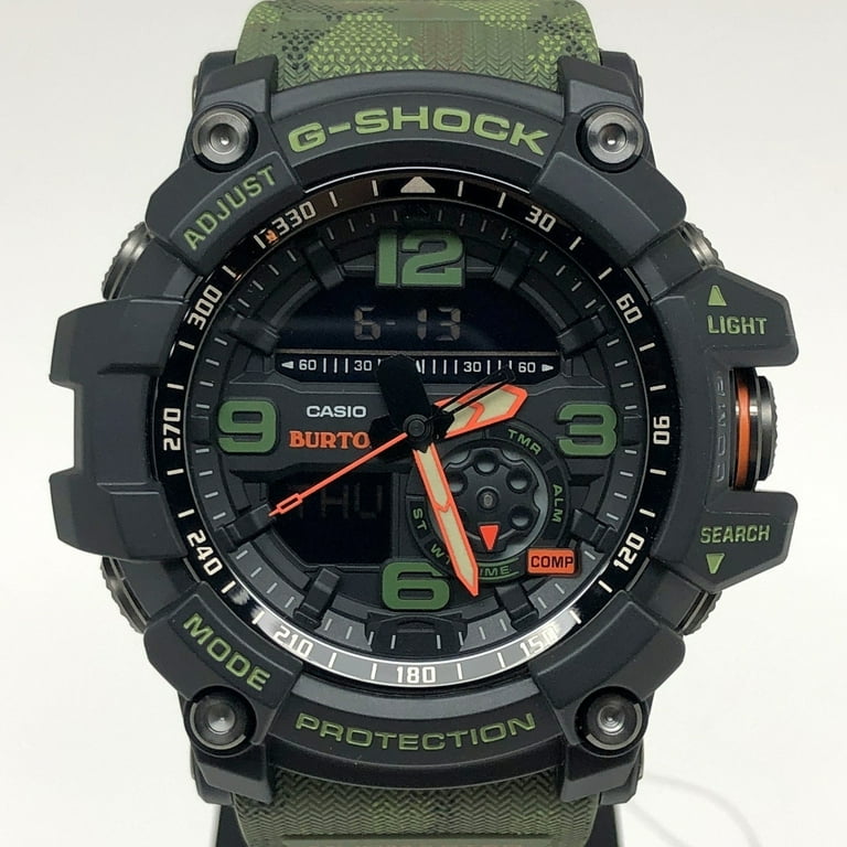 Pre Owned G SHOCK CASIO Watch GG 1000BTN 1A BURTON MUDMASTER Black Green 3rd Edition Duck Camo Ana Digi Twin Sensor Mikunigaoka Store ITAMQIA82R7Y