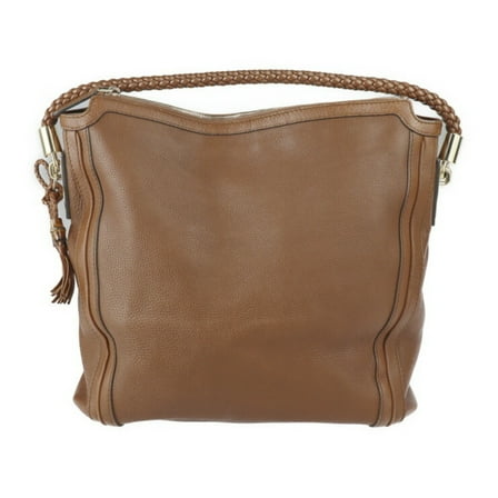 Pre-Owned GUCCI Gucci Bamboo Shoulder Bag 269947 Leather Brown Series Gold Metal Fitting Braided One Tassel (Good)