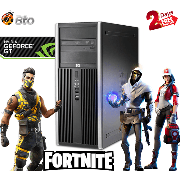 Gaming HP Desktop Computer MT PC Core i5 CPU 8GB Ram, 120GB SSD, 1TB HDD, NVIDIA GT 1030, Keyboard & Mouse, WiFi, Bluetooth, DVD, Win10 Home ()
