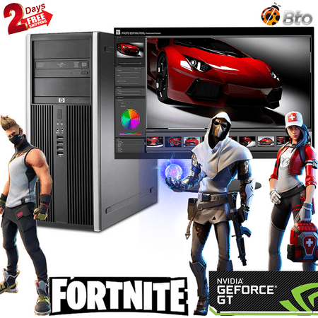 Gaming HP Desktop Computer MT PC Core i5 CPU 8GB Ram, 500GB HDD, New 19" LCD, NVIDIA GT 1030, Bto Keyboard & Mouse, WiFi, Bluetooth, DVD, Win10 Home