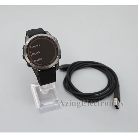 Pre-Owned Good Garmin fenix 7 Sapphire Solar 47mm Titanium GPS Smartwatch - Black