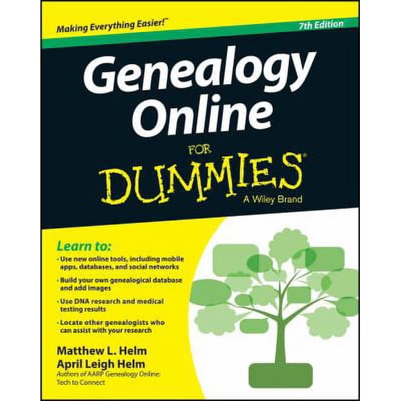 Pre-Owned Genealogy Online for Dummies, 7th Edition (For Dummies Series) Paperback