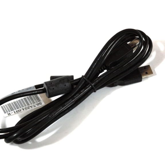 Pre-Owned Genuine Dell USB 2.0 A Male B Female 6FT Black Filtered Cable Compatible With All Dell Computers 50.7A224.031 (Good)