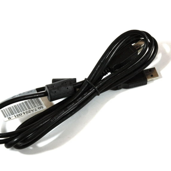 Pre-Owned Genuine Dell USB 2.0 A Male B Female 6FT Black Filtered Cable Compatible With All Dell Computers 50.7A224.031 (Good)