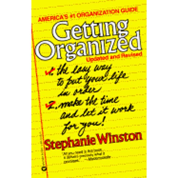 Pre-Owned Getting Organized by Stephanie Winston (Paperback) English