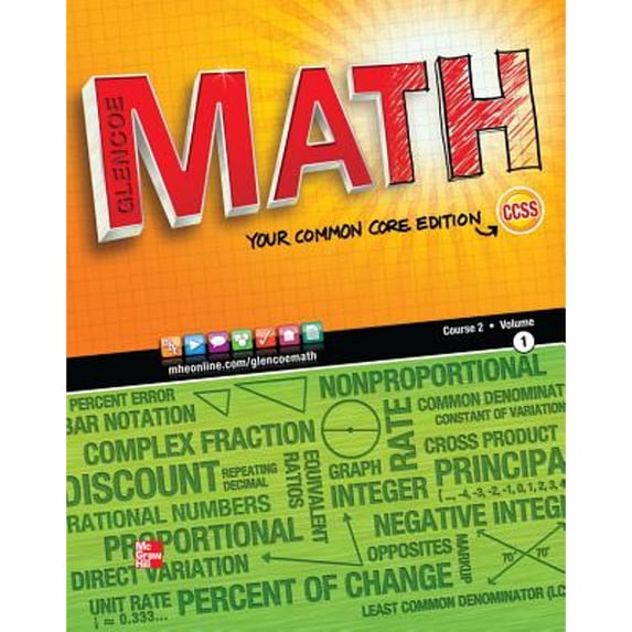 Pre-Owned Glencoe Math, Course 2, Student Edition, Volume 1 (Paperback 9780076615292) by McGraw Hill