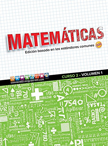 1,　Spanish　Edition　Pre-Owned　Glencoe　Applic　Volume　(Math　Paperback　Math,　2,　Course　Student　Conn　Crse)