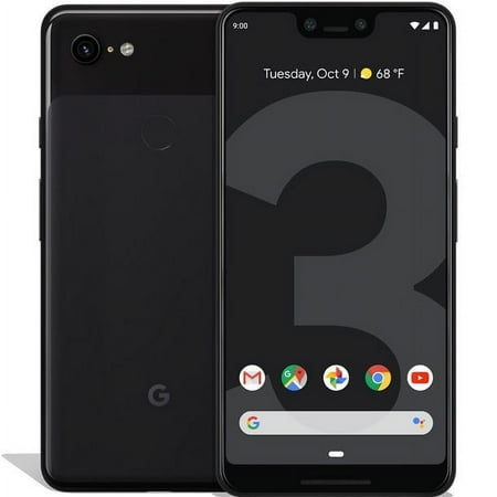 Restored Google Google Pixel 3 XL 64GB Just Black (Unlocked) + (Refurbished)