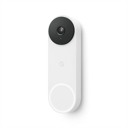 Restored Google Nest Doorbell (Wired, 2nd Gen) - Video Doorbell Security Camera - Snow (Refurbished)