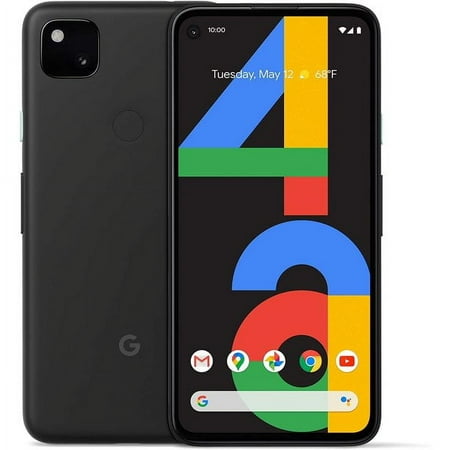 Pre-Owned Google Pixel 4a G025J (Fully Unlocked) 128GB Just Black (- +) (Refurbished: Good)