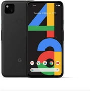 Restored Google Pixel 4a Smartphone, Fully Unlocked,128 GB Storage + 6 GB RAM, Just Black (Refurbished)
