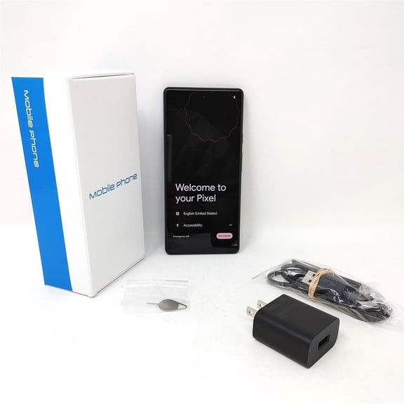 Pre-Owned Google Pixel 6 5G 128GB Factory Unlocked G9S9B 6.4 in 8GB RAM Smartphone - Stormy Black(Good)