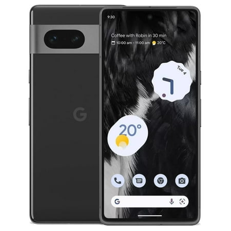 Google Pixel 7 5G GVU6C 128GB Factory Unlocked 6.3" 8GB RAM Smartphone - Black (Good)