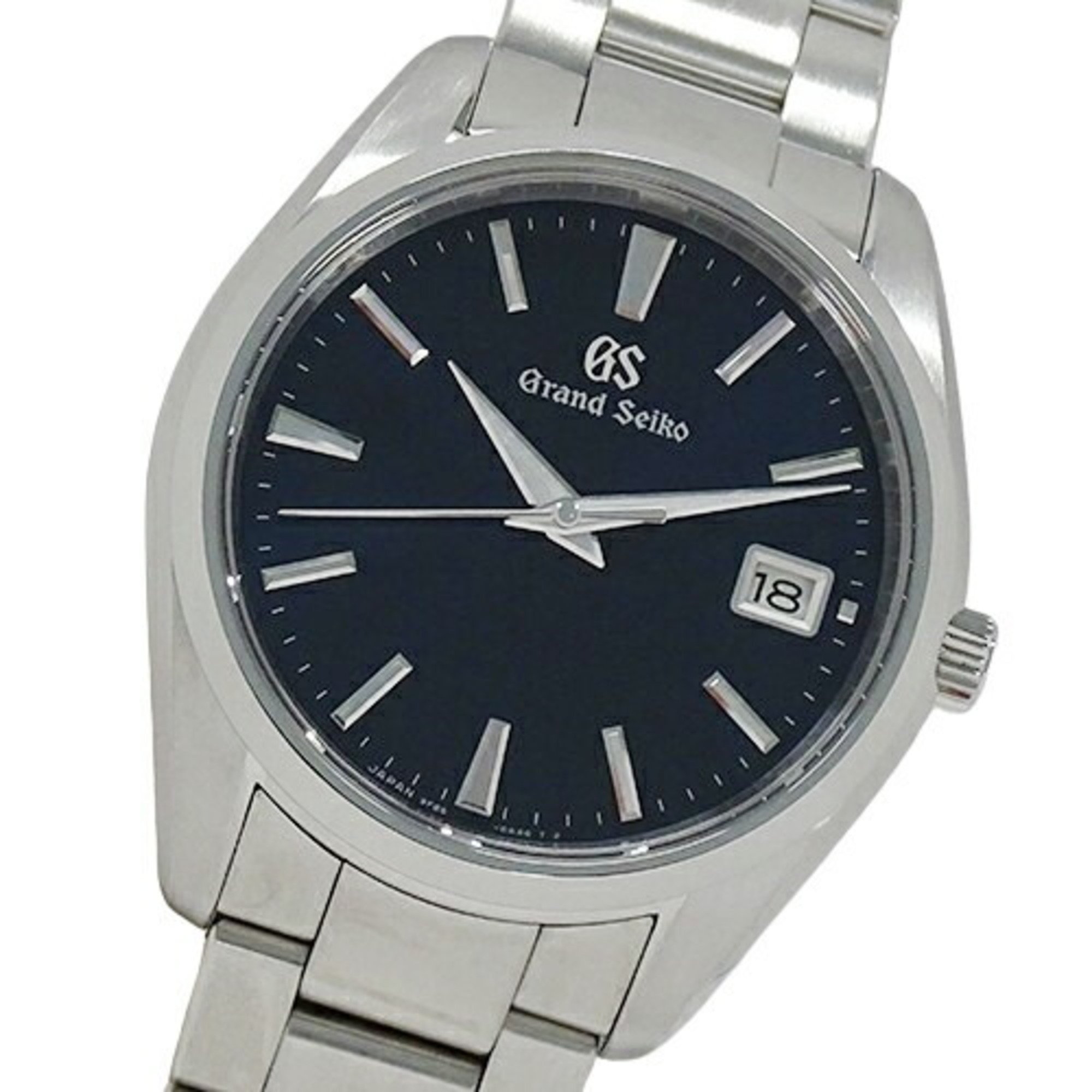 Pre-Owned Grand Seiko GRAND SEIKO GS Heritage 9F85-0AC0 SBGP013 Watch Men's Date Quartz Stainless Steel SS Silver Navy Polished (Good)