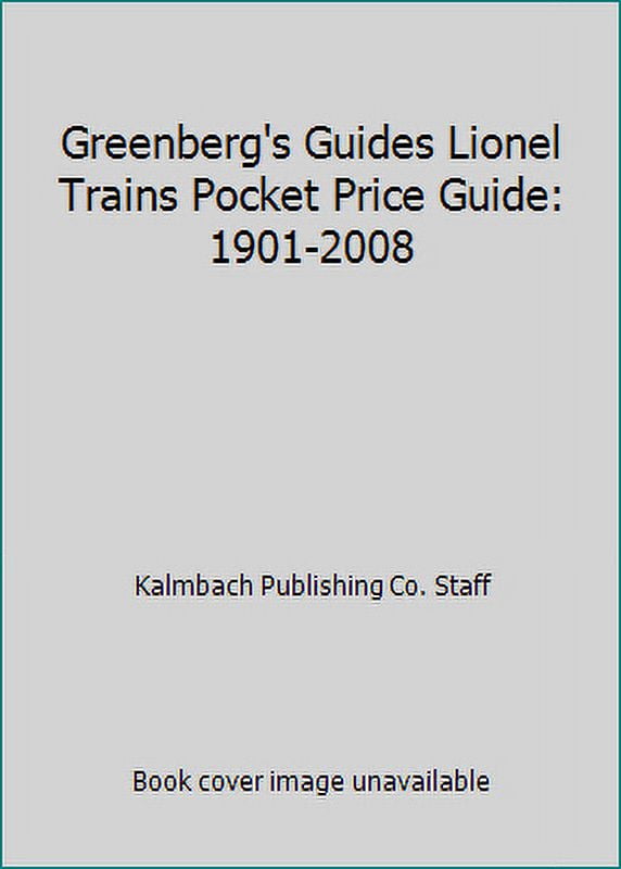 PreOwned Greenberg's Guides Lionel Trains Pocket Price Guide 1901