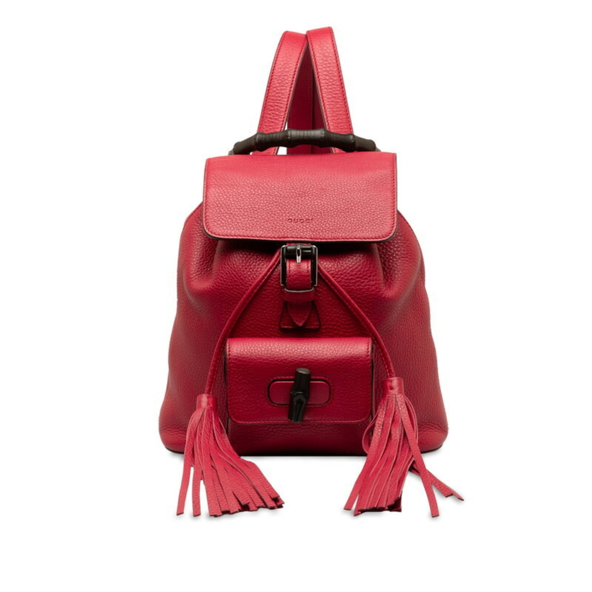 gucci オールドグッチ　リュック　赤 楽天市場】【中古】GUCCI オールドグッチ バンブー リュック