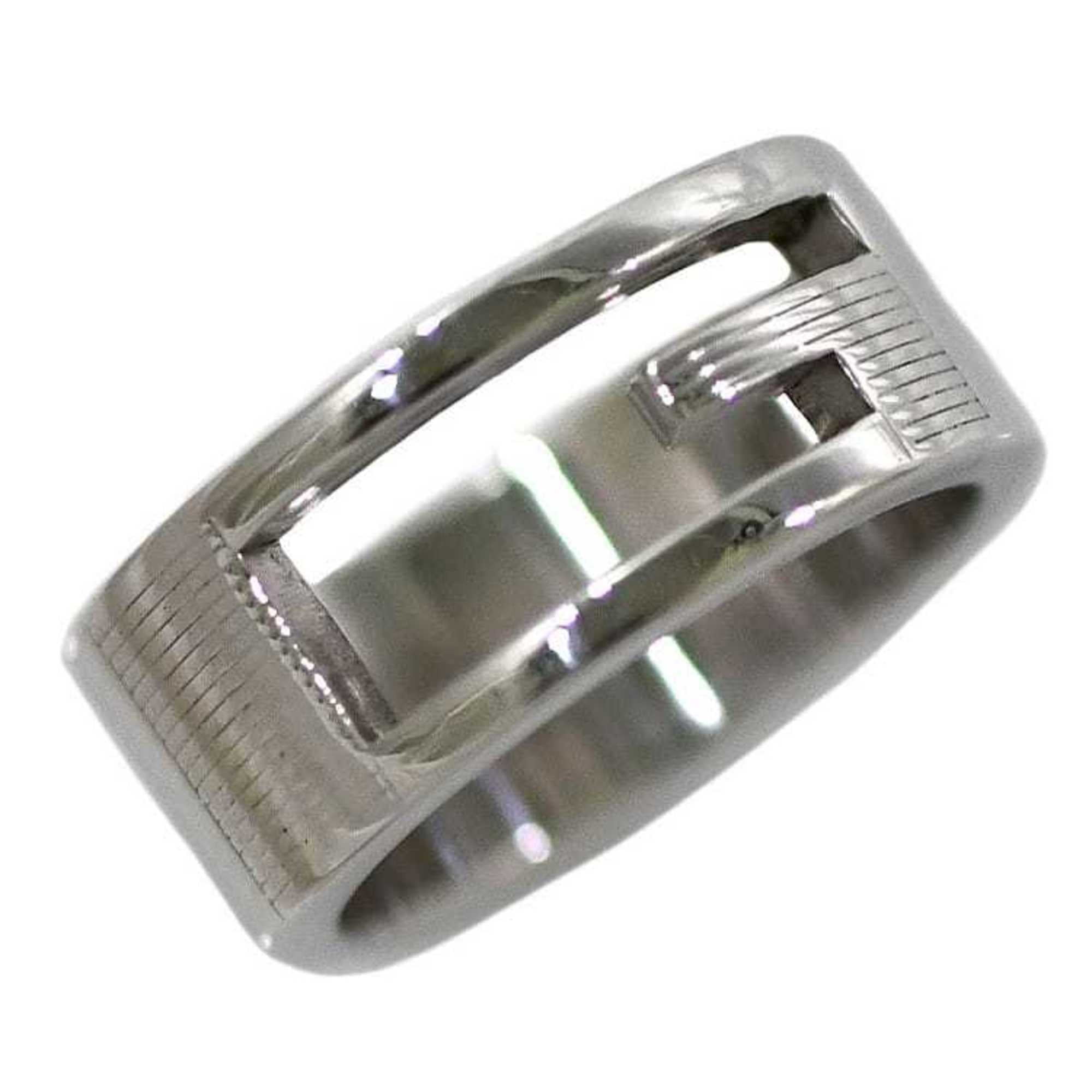 Pre-Owned Gucci G-Cut Ring Silver 032661 09840 8106 ec-20220