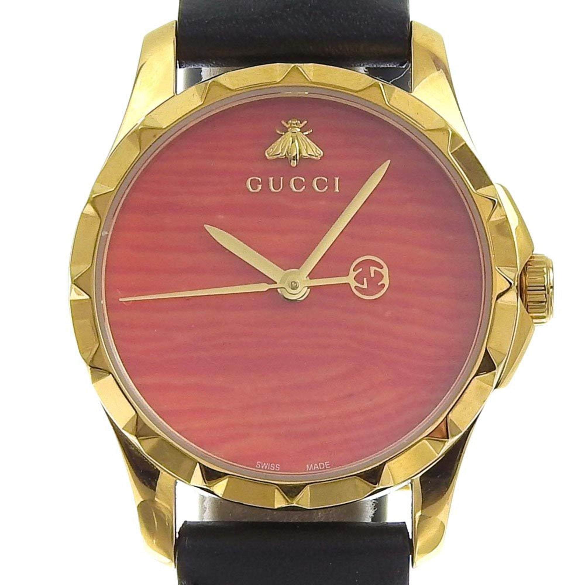 Pre-Owned Gucci GUCCI G Timeless Logo Bee Women's Quartz Pre-Owned Gucci GUCCI G Timeless Logo Bee Women's Quartz