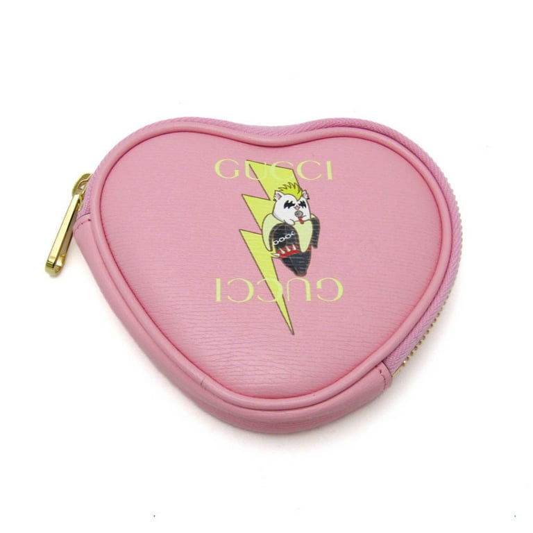 グッチ GGスプリームハートシェイプ ケース ばなにゃ 701062 Pre-Owned Gucci GUCCI X Bananya Collaboration Heart Banana
