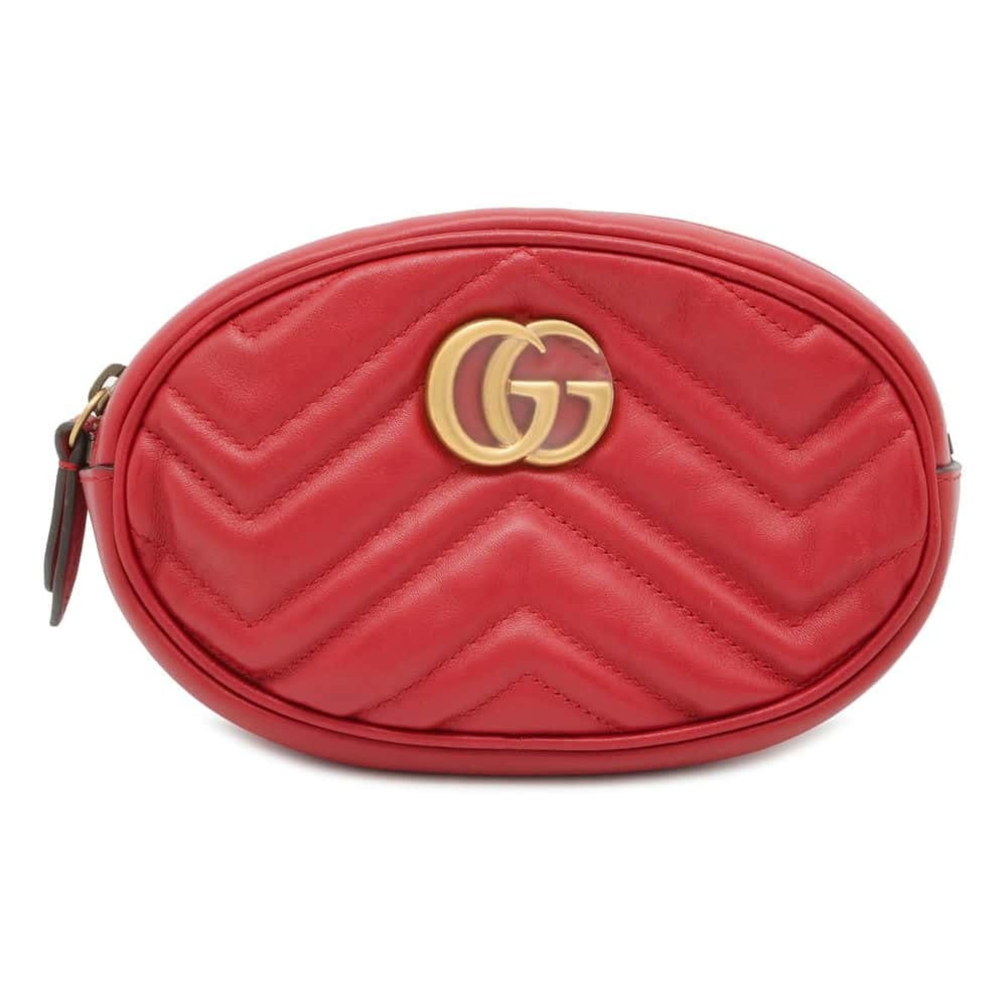 Pre Owned Gucci Waist Bag GG Marmont Quilted Leather Belt 476434 GUCCI Body Good Walmart