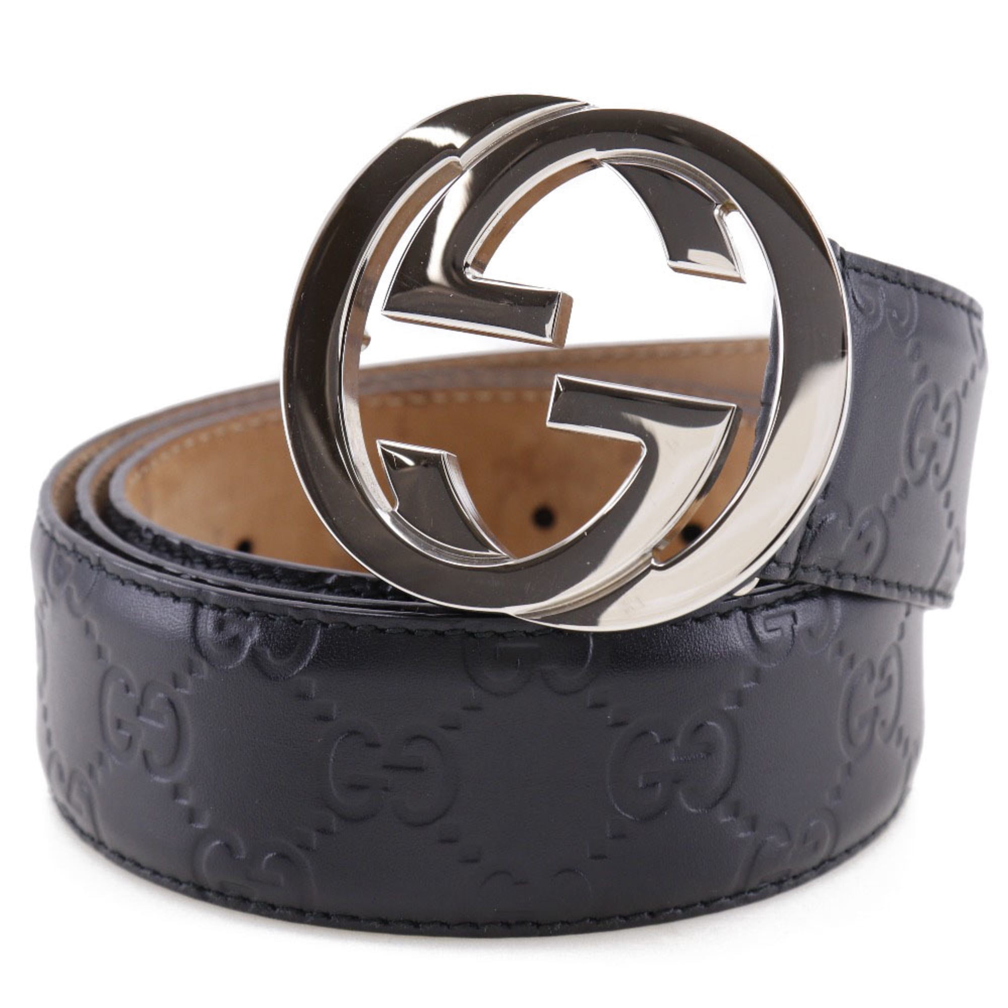 Interlocking G leather belt