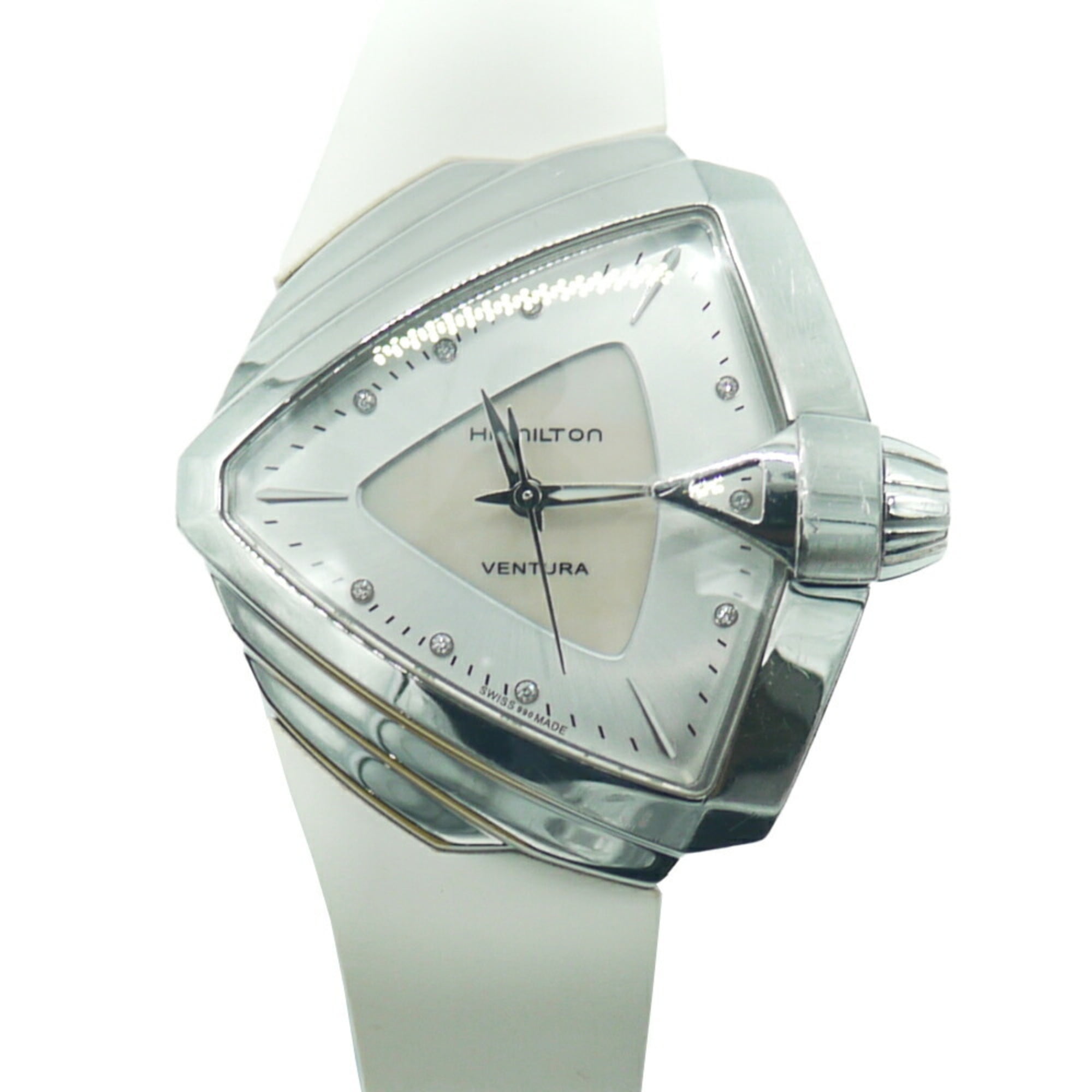 Pre-Owned HAMILTON Hamilton Ventura S 9P Diamond Quartz Pre-Owned HAMILTON Hamilton Ventura S 9P Diamond Quartz