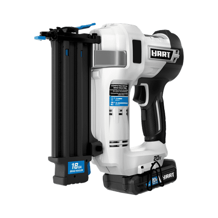 Restored HART 20-Volt 18-Gauge 2-Inch Brad Nailer Kit (1) 20-Volt Lithium-Ion 1.5Ah Battery (Fair) (Refurbished)