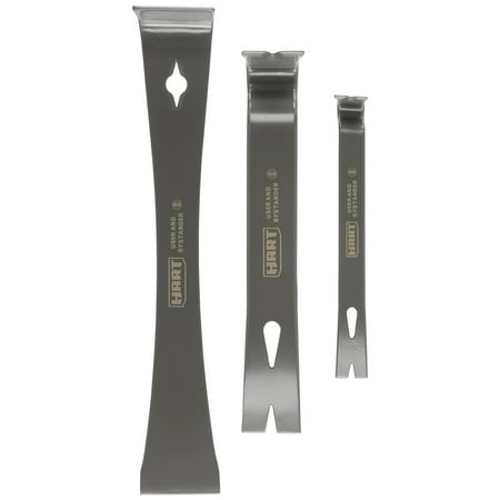 HART 3-Piece Pry Bar Set, Fully Forged Steel, Beveled Nail Pull (Fair)